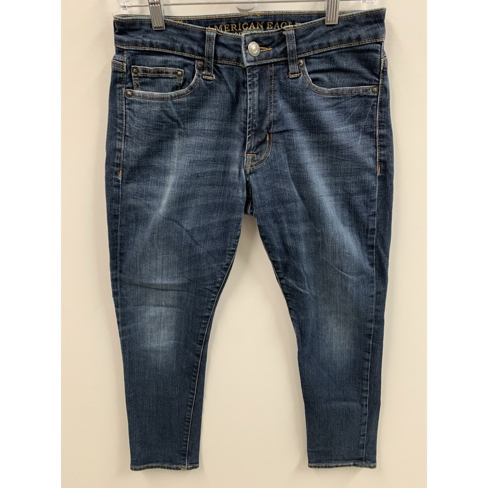 American Eagle Jeans Mens 28x28‎ Blue Slim Extreme Flex Denim Pants